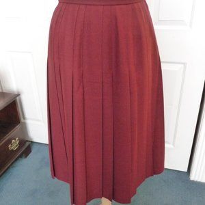 TWO vintage pre-1985 Windsmoor (UK) pleated skirts